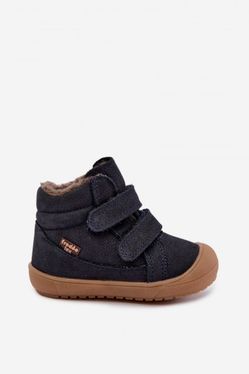 Bottes d'hiver en cuir pour enfants Froddo G2110138 bleu foncé 2