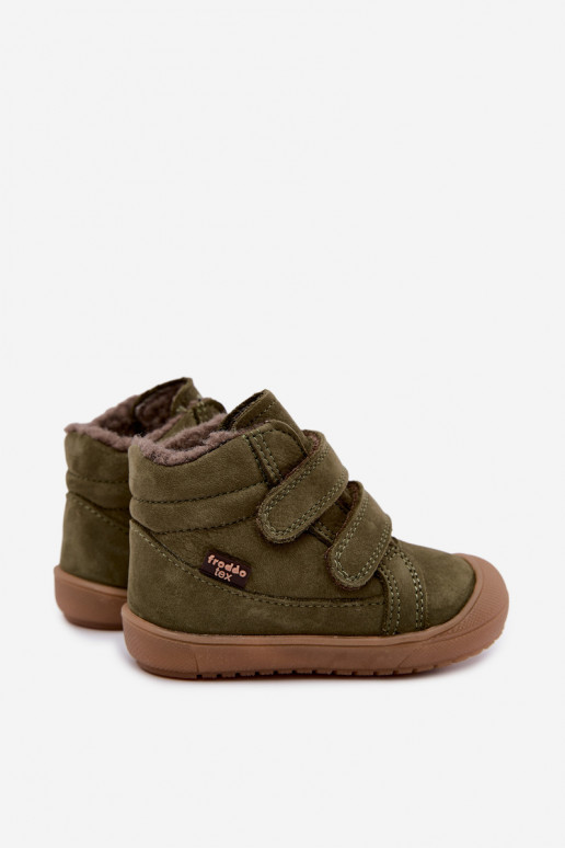 Bottes d'hiver en cuir pour enfants Froddo G2110138 vert