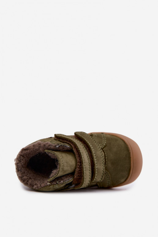 Bottes d'hiver en cuir pour enfants Froddo G2110138 vert