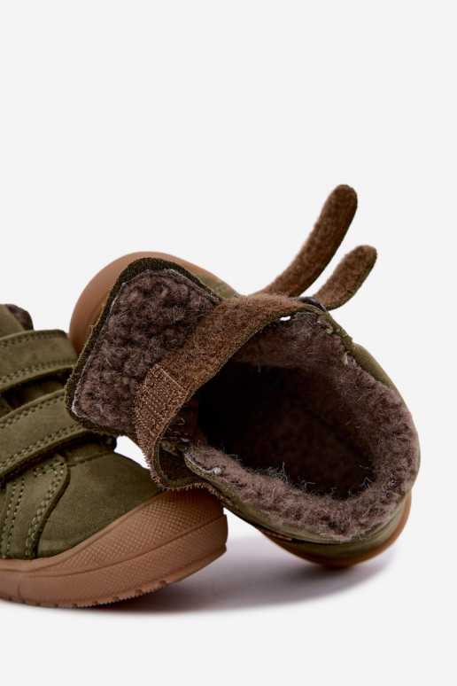 Bottes d'hiver en cuir pour enfants Froddo G2110138 vert
