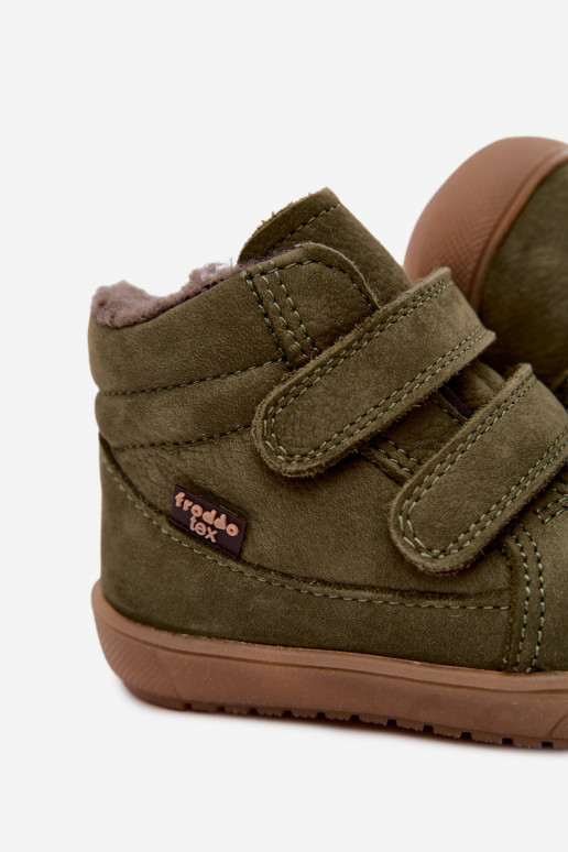 Bottes d'hiver en cuir pour enfants Froddo G2110138 vert