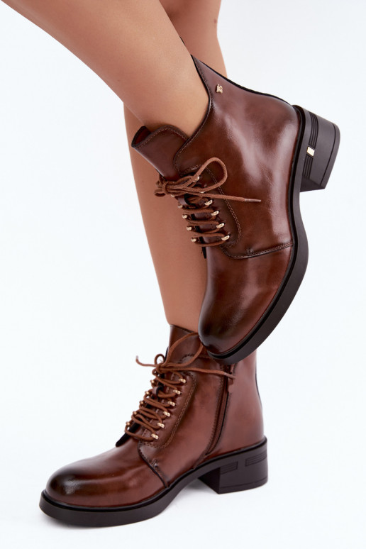 Peau réchauffer Bottes Klocke T.Sokolski Z26-288 marron