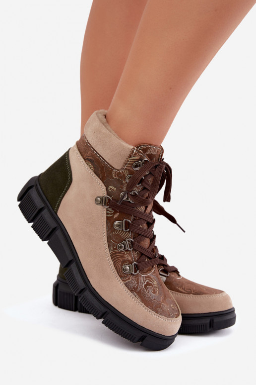 en daim Peau Bottes chaussures Féminin réchauffer beige DANSanelia