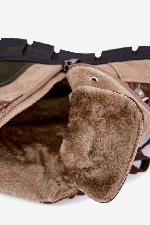 en daim Peau Bottes chaussures Féminin réchauffer beige DANSanelia
