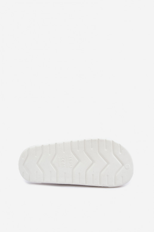 Chaussons légers pour hommes blancs et bleu foncé avec rayures Toren