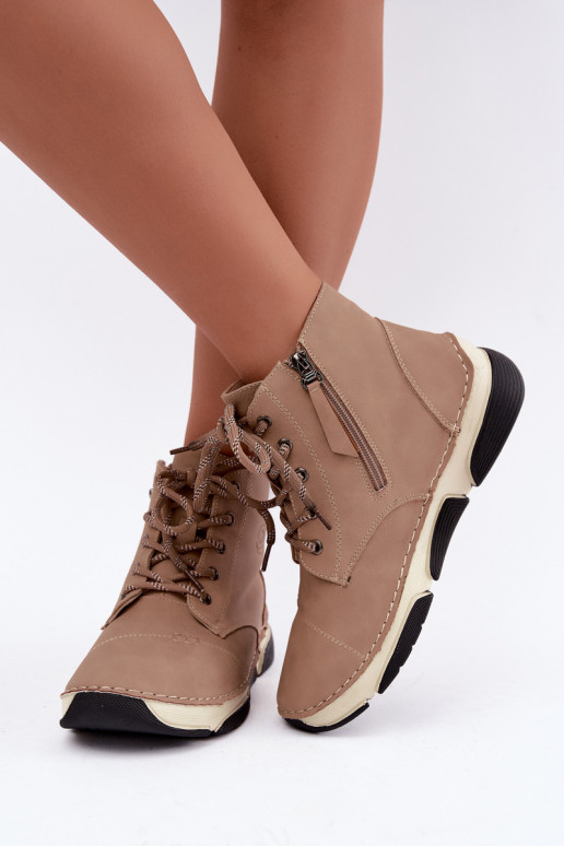 Bottines pour femmes isolées, couleur sable Lerissa