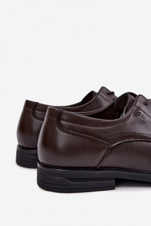 Chaussures pour hommes élégantes, marron foncé Calven