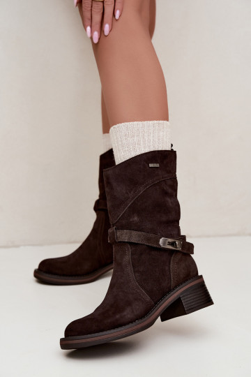 Bottines isolées pour femmes Big Star UU274609 couleur chocolat 2