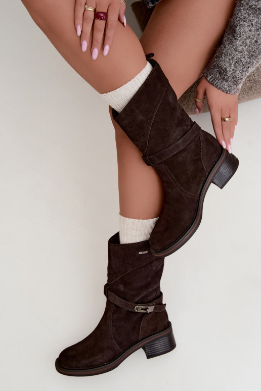 Bottines isolées pour femmes Big Star UU274609 couleur chocolat