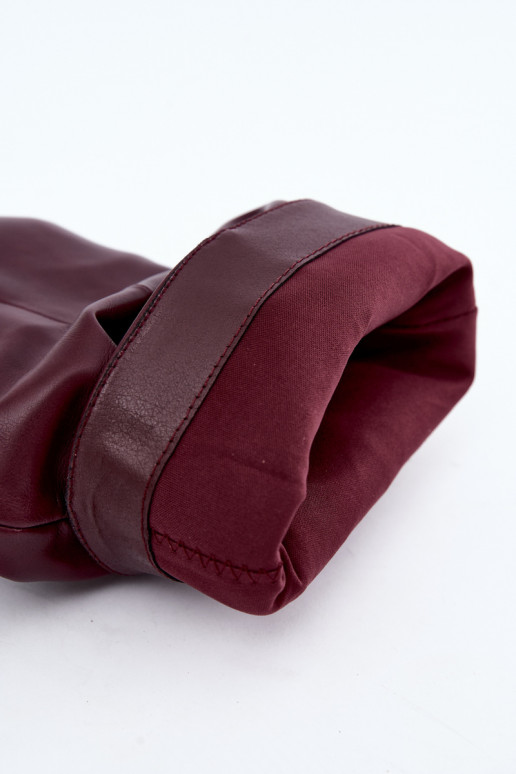Bottines slouchy à talons en bordeaux Gelra