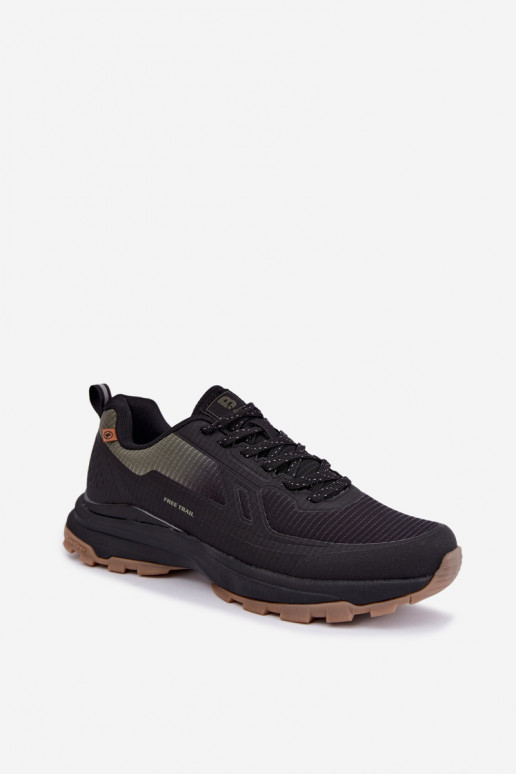 Chaussures de style sportif pour hommes Trekas vert-noir CarroĮ