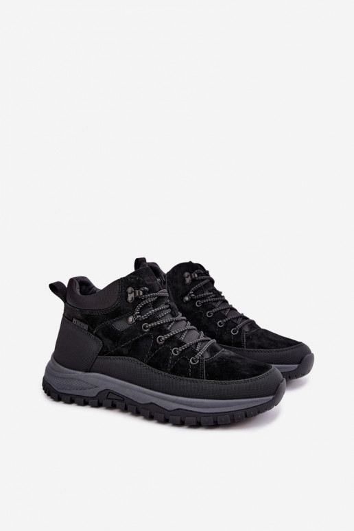 Bottes isolées en daim pour hommes Big Star UU174246 noires