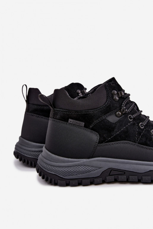 Bottes isolées en daim pour hommes Big Star UU174246 noires