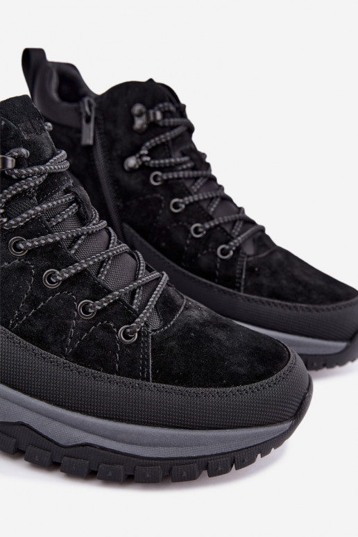 Bottes isolées en daim pour hommes Big Star UU174246 noires