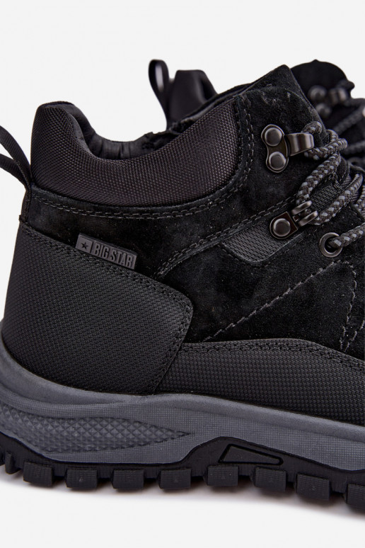 Bottes isolées en daim pour hommes Big Star UU174246 noires