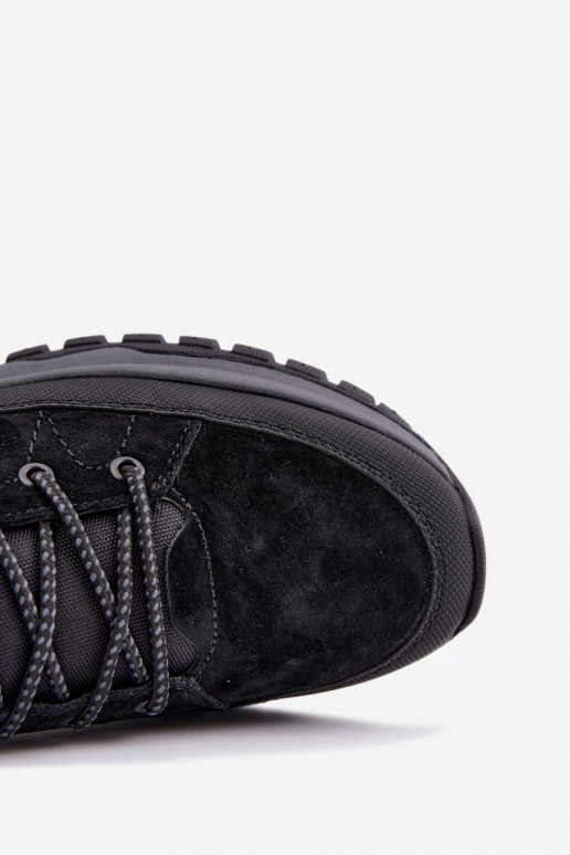 Bottes isolées en daim pour hommes Big Star UU174246 noires