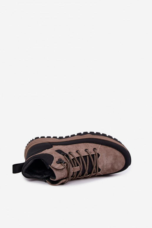 Bottes isolées en daim pour hommes Big Star UU174247 beiges