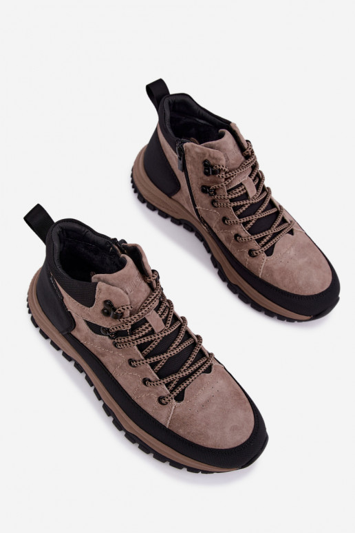 Bottes isolées en daim pour hommes Big Star UU174247 beiges