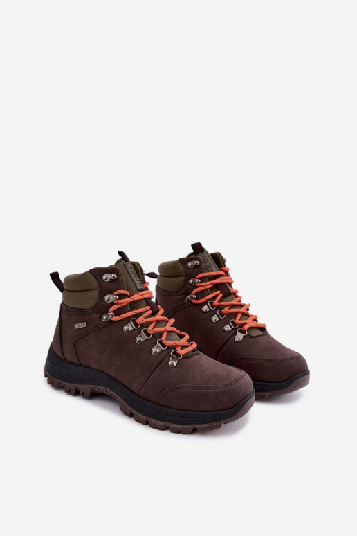 Bottes de randonnée pour hommes Big Star UU174195 HI-Poly System marron foncé
