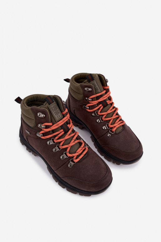 Bottes de randonnée pour hommes Big Star UU174195 HI-Poly System marron foncé