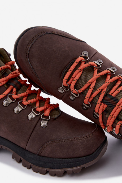 Bottes de randonnée pour hommes Big Star UU174195 HI-Poly System marron foncé
