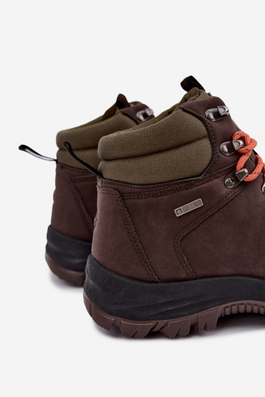 Bottes de randonnée pour hommes Big Star UU174195 HI-Poly System marron foncé
