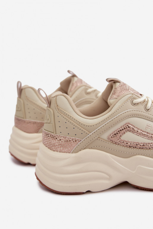 Baskets à plateforme pour femmes FLA SKYE FFIN0586.73239 beiges