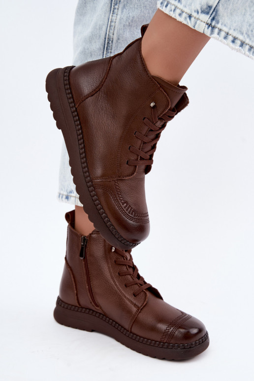Bottines chaudes pour femmes Vinceza 107249 marron