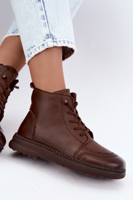 Bottines chaudes pour femmes Vinceza 107249 marron