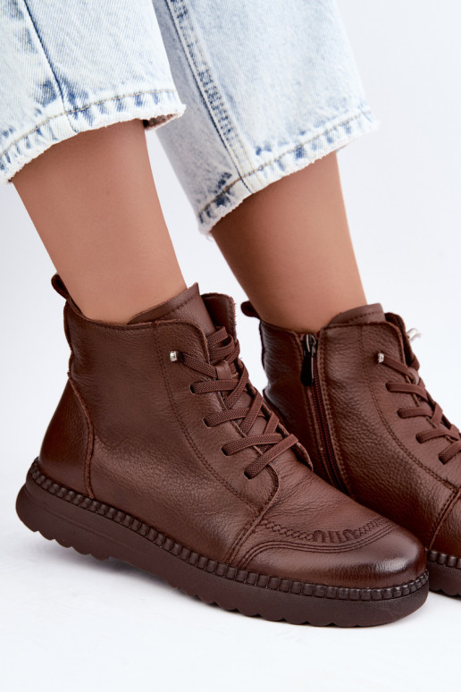Bottines chaudes pour femmes Vinceza 107249 marron