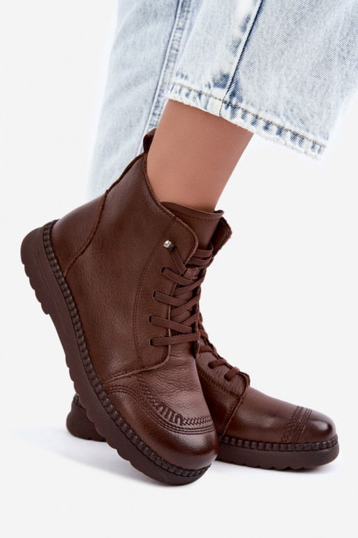 Bottines chaudes pour femmes Vinceza 107249 marron