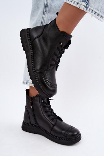 Bottines chaudes pour femmes Vinceza 107249 noires