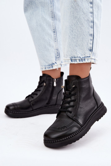 Bottines chaudes pour femmes Vinceza 107249 noires 2