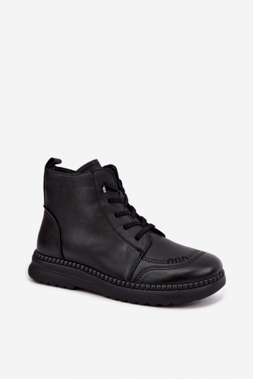 Bottines chaudes pour femmes Vinceza 107249 noires
