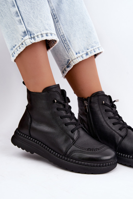 Bottines chaudes pour femmes Vinceza 107249 noires