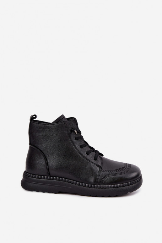 Bottines chaudes pour femmes Vinceza 107249 noires