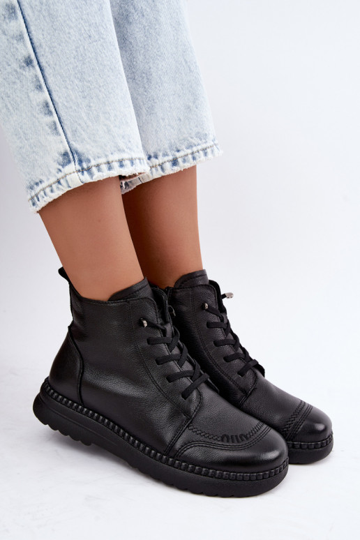 Bottines chaudes pour femmes Vinceza 107249 noires