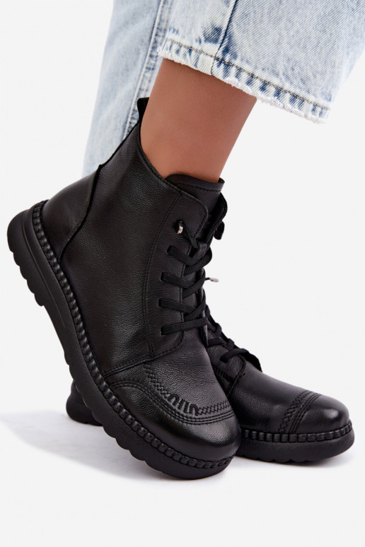 Bottines chaudes pour femmes Vinceza 107249 noires