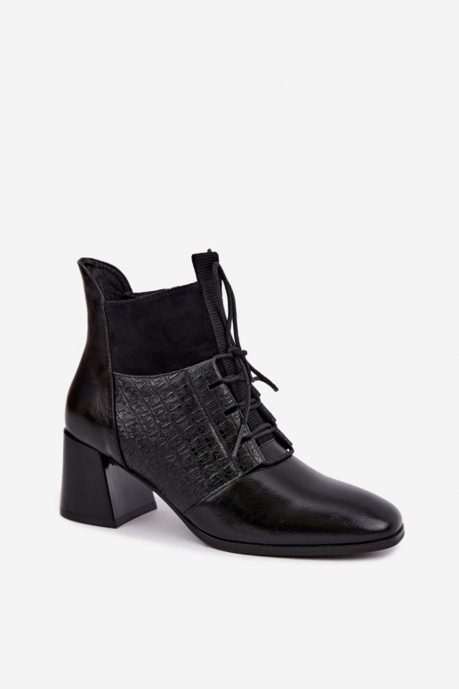 Bottines chaudes avec talons Vinceza 5867 noires