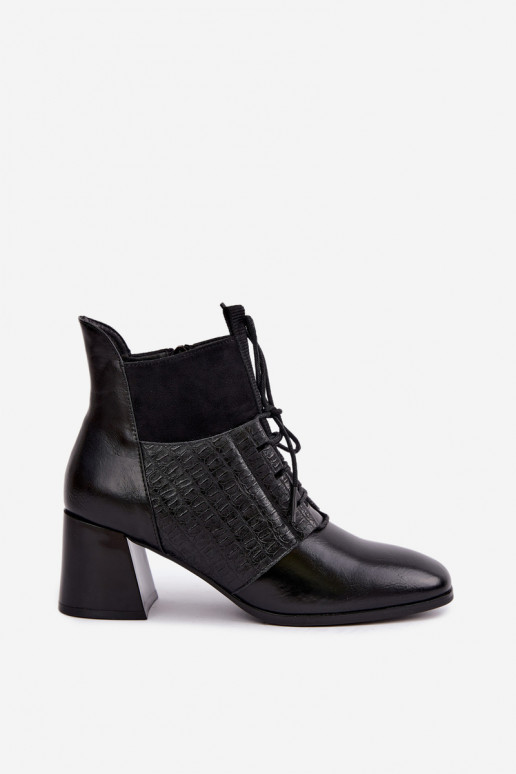 Bottines chaudes avec talons Vinceza 5867 noires