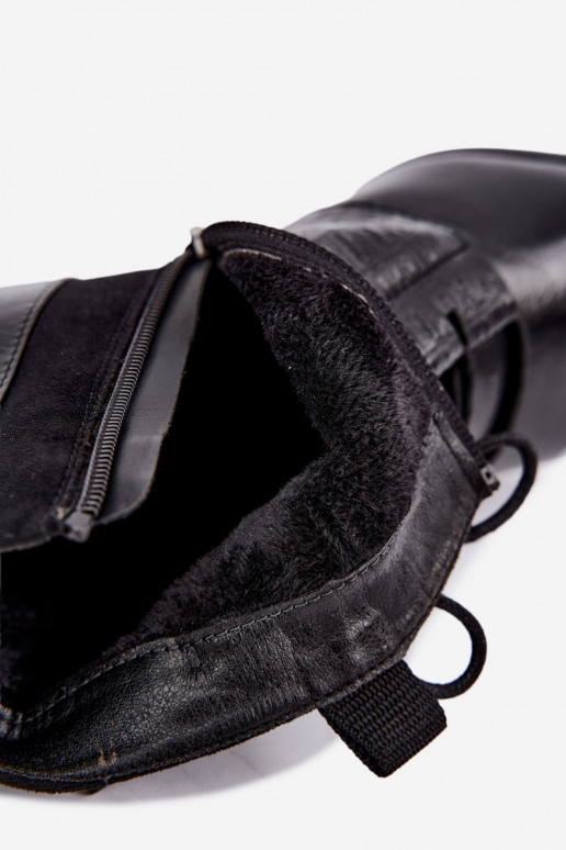 Bottines chaudes avec talons Vinceza 5867 noires