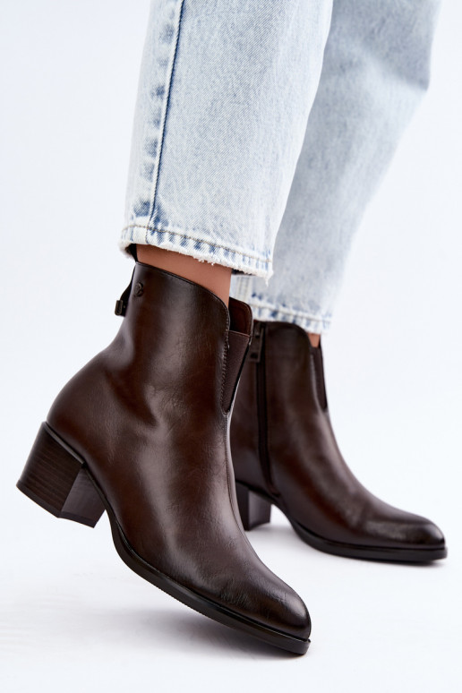 Bottines isolées Klocke Vinceza 58654 en couleur chocolat