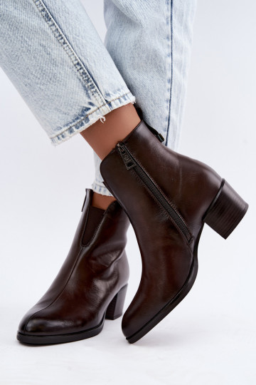 Bottines isolées Klocke Vinceza 58654 en couleur chocolat 2