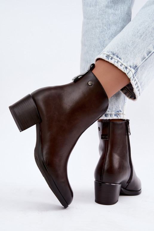 Bottines isolées Klocke Vinceza 58654 en couleur chocolat