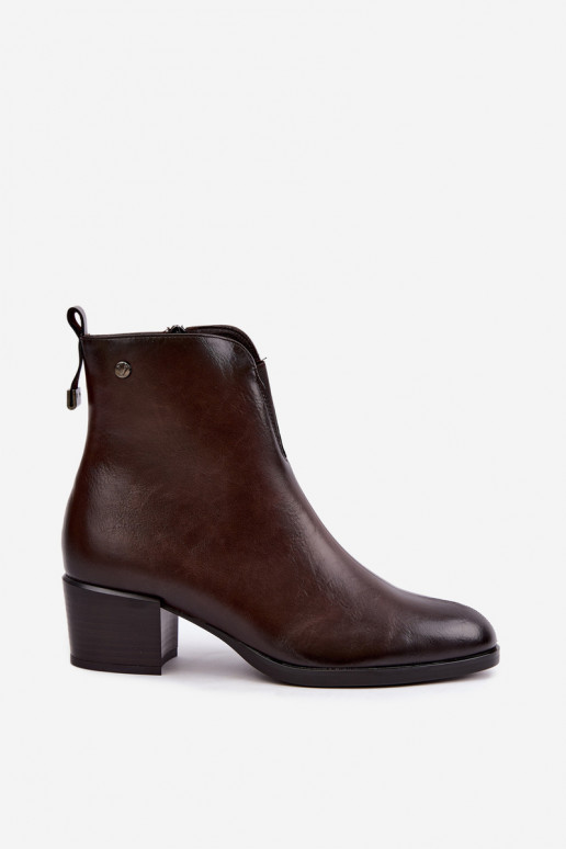 Bottines isolées Klocke Vinceza 58654 en couleur chocolat