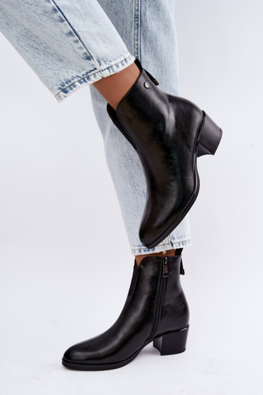 Bottines isolées Klocke Vinceza 58654 en couleur noire