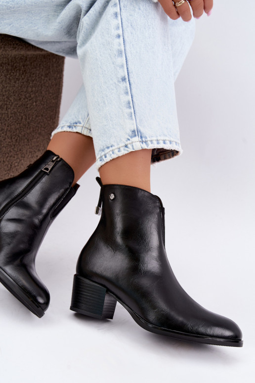 Bottines isolées Klocke Vinceza 58654 en couleur noire