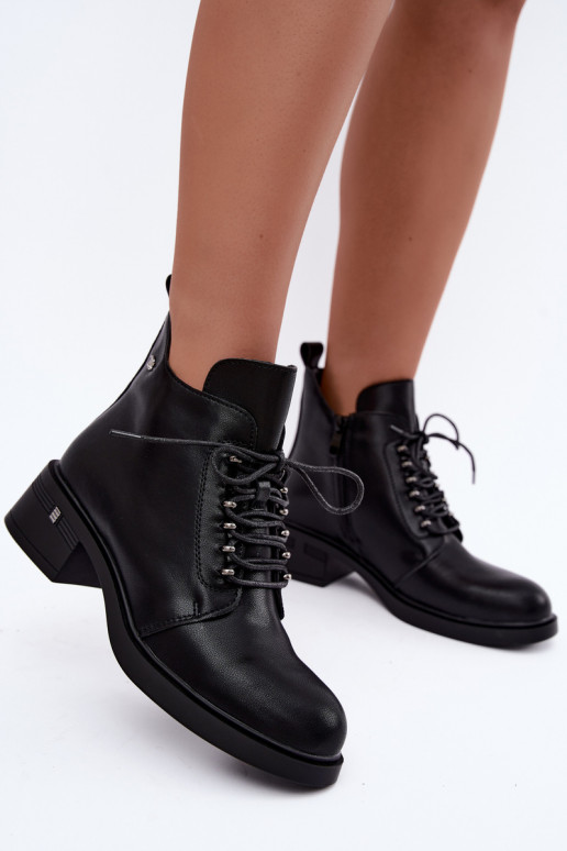 Bottines isolées en simili cuir Klocke T.Sokolski Z26-288 noires