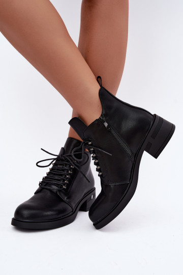 Bottines isolées en simili cuir Klocke T.Sokolski Z26-288 noires 2