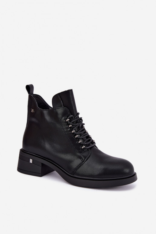 Bottines isolées en simili cuir Klocke T.Sokolski Z26-288 noires